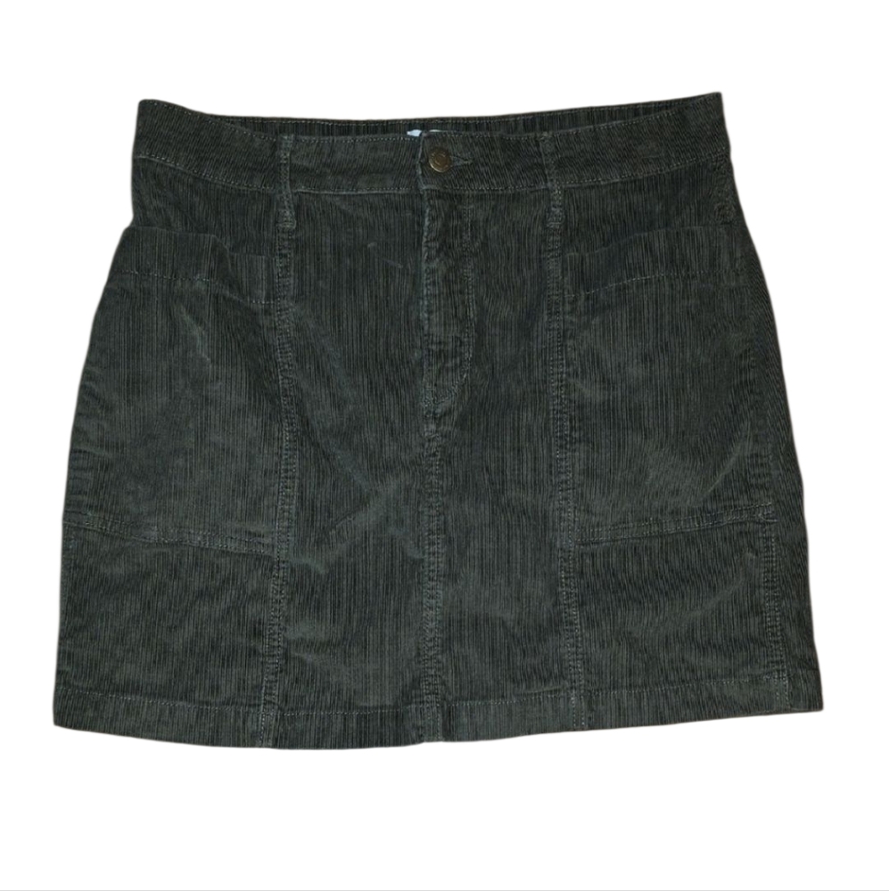 Old Navy Green Corduroy Mini Skirt